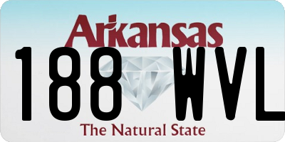 AR license plate 188WVL