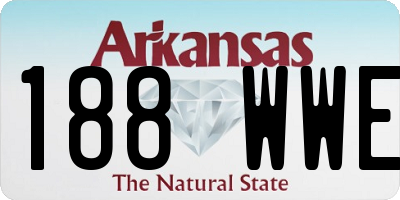 AR license plate 188WWE