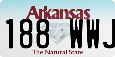 AR license plate 188WWJ