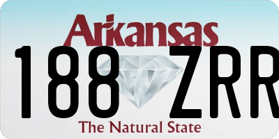 AR license plate 188ZRR