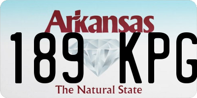 AR license plate 189KPG