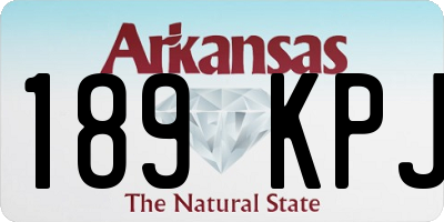 AR license plate 189KPJ