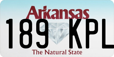 AR license plate 189KPL