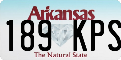 AR license plate 189KPS