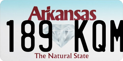 AR license plate 189KQM