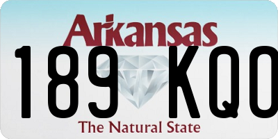 AR license plate 189KQO