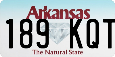 AR license plate 189KQT