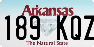 AR license plate 189KQZ