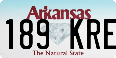 AR license plate 189KRE