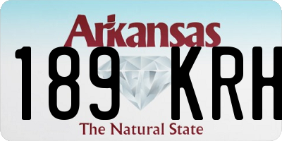 AR license plate 189KRH