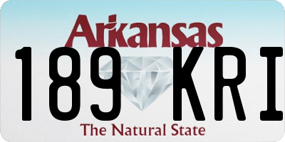 AR license plate 189KRI