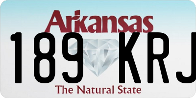 AR license plate 189KRJ