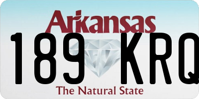 AR license plate 189KRQ