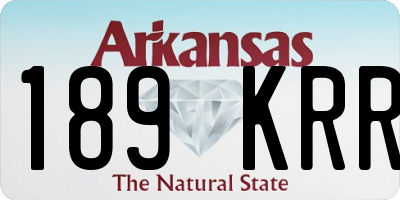 AR license plate 189KRR