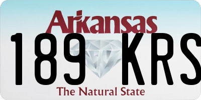 AR license plate 189KRS