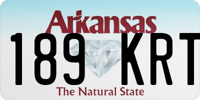 AR license plate 189KRT