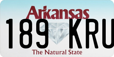 AR license plate 189KRU
