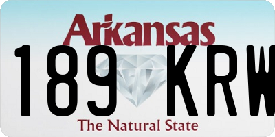 AR license plate 189KRW