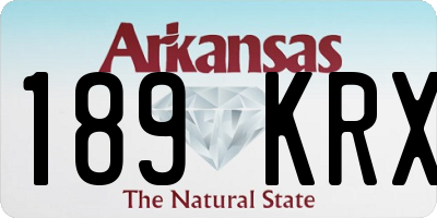 AR license plate 189KRX