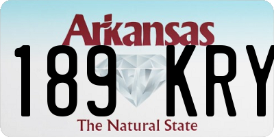 AR license plate 189KRY