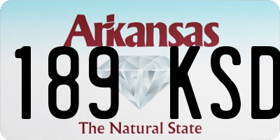 AR license plate 189KSD