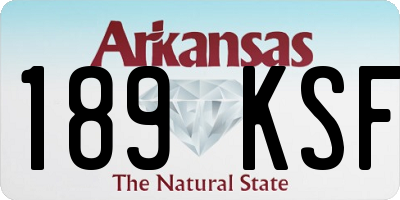 AR license plate 189KSF