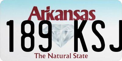 AR license plate 189KSJ