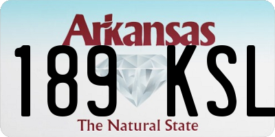 AR license plate 189KSL