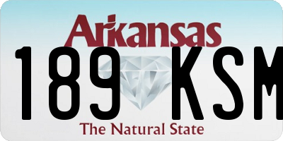AR license plate 189KSM