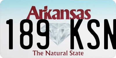 AR license plate 189KSN