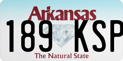 AR license plate 189KSP