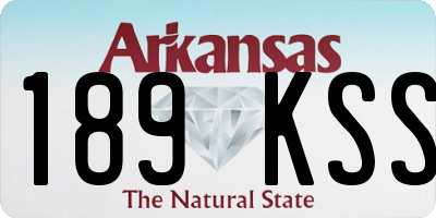 AR license plate 189KSS