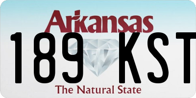 AR license plate 189KST