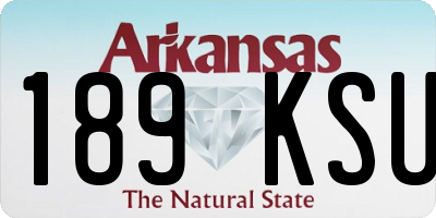AR license plate 189KSU