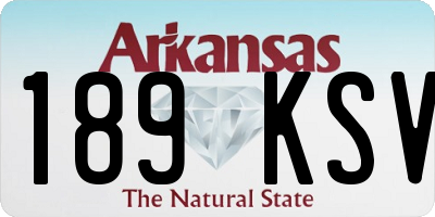 AR license plate 189KSV