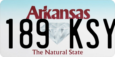 AR license plate 189KSY
