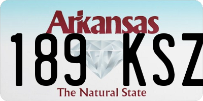 AR license plate 189KSZ