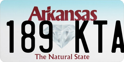 AR license plate 189KTA