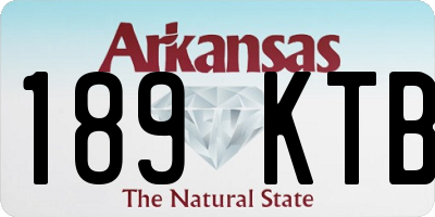AR license plate 189KTB