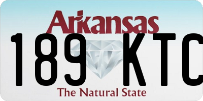 AR license plate 189KTC