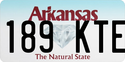 AR license plate 189KTE
