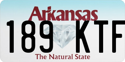 AR license plate 189KTF