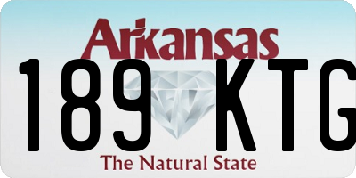 AR license plate 189KTG