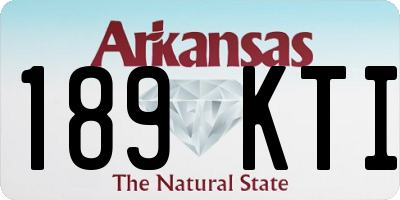 AR license plate 189KTI