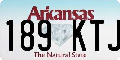 AR license plate 189KTJ