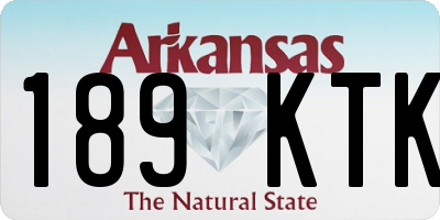 AR license plate 189KTK