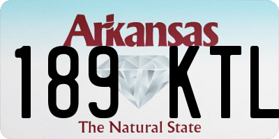 AR license plate 189KTL
