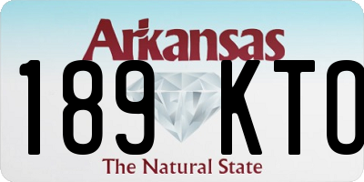 AR license plate 189KTO