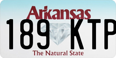 AR license plate 189KTP