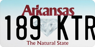 AR license plate 189KTR